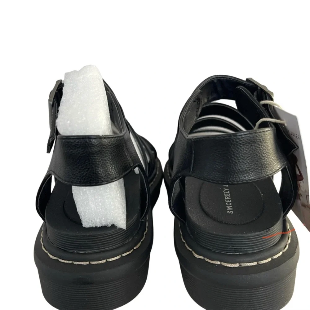 Black Platform Sandals - Picture 3 of 6